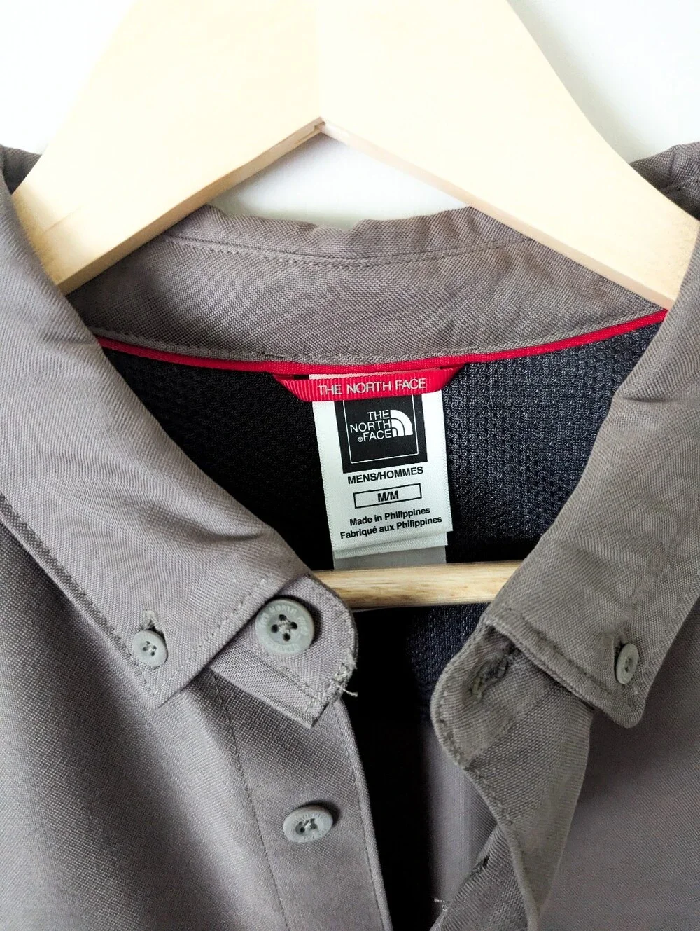 The North Face Brown/Grey Men's Button Up